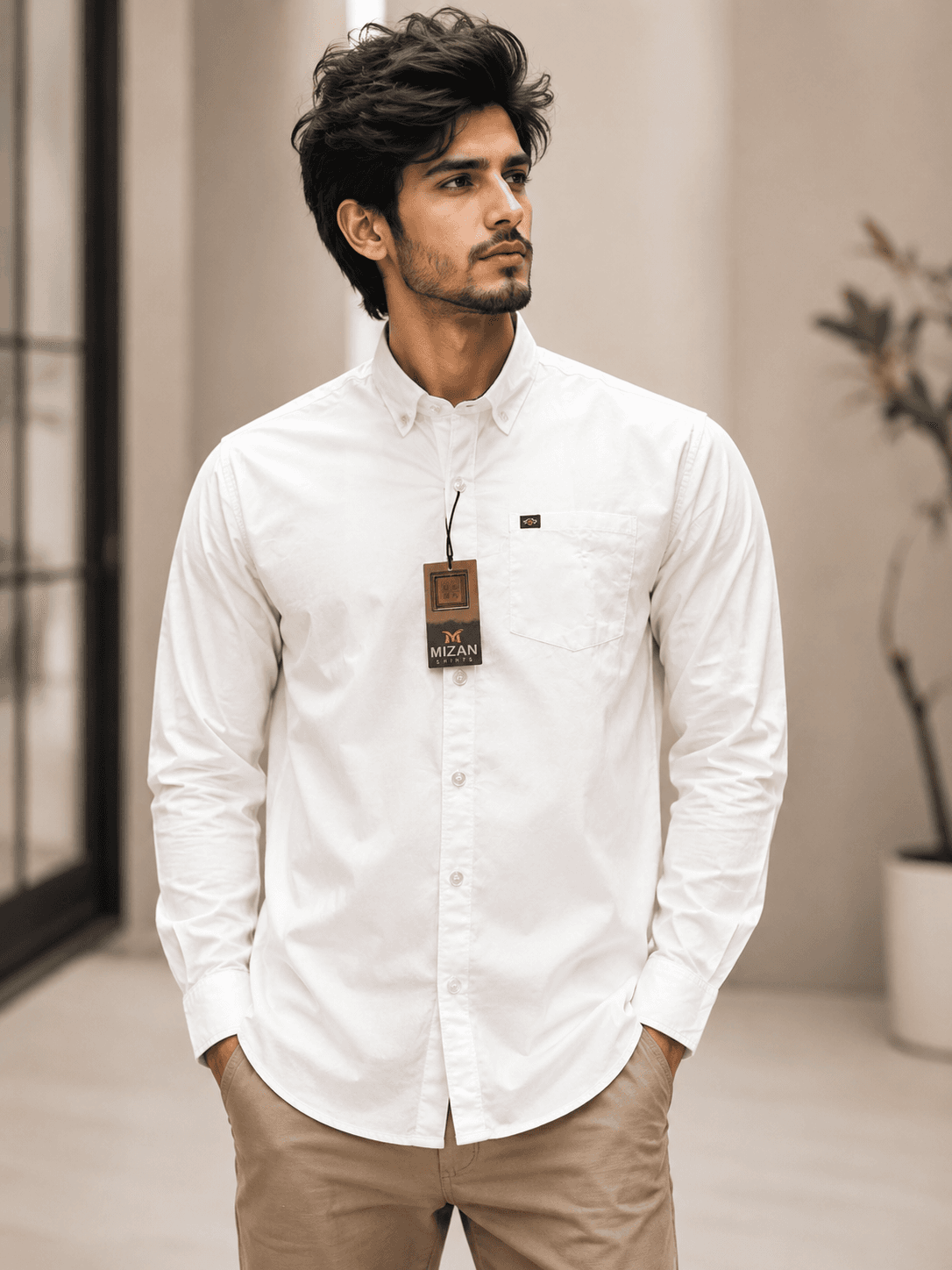 white shirt